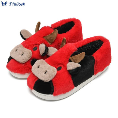 Plus Size Dairy Cow Slippers