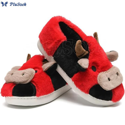 Plus Size Dairy Cow Slippers