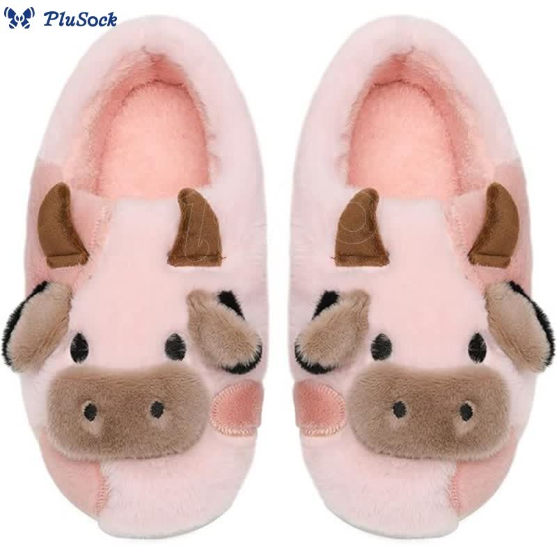 Plus Size Dairy Cow Slippers