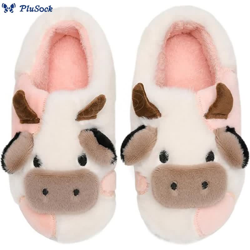 Plus Size Dairy Cow Slippers