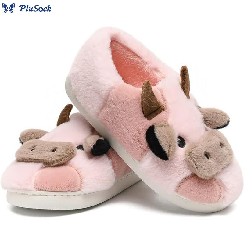 Plus Size Dairy Cow Slippers