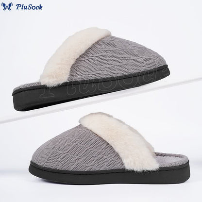 Plus Size Warm V Shaped Slippers