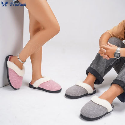 Plus Size Warm V Shaped Slippers