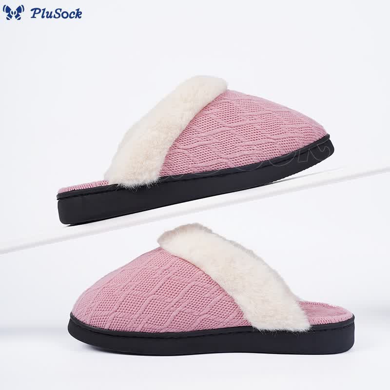 Plus Size Warm V Shaped Slippers