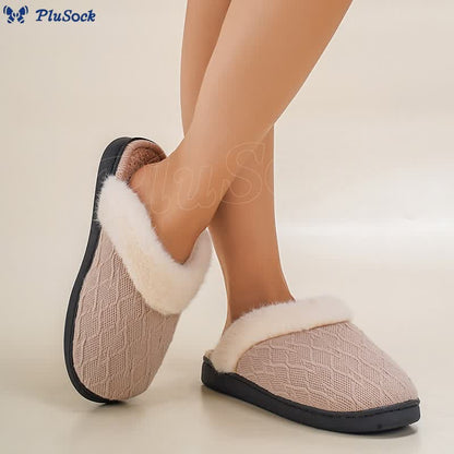 Plus Size Warm V Shaped Slippers