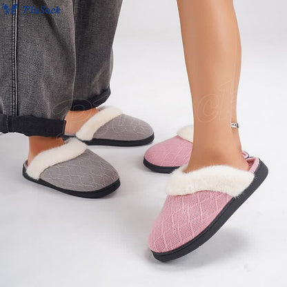 Plus Size Warm V Shaped Slippers