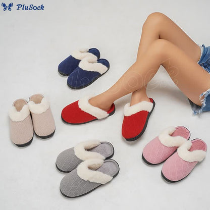 Plus Size Warm V Shaped Slippers