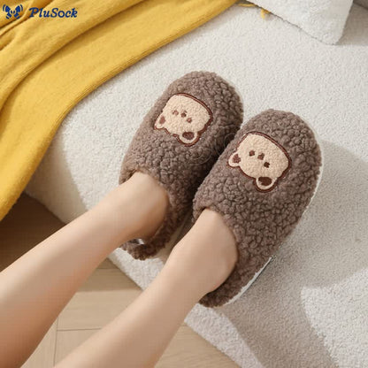 Plus Size Cartoon Bear Slippers(2 Pairs)