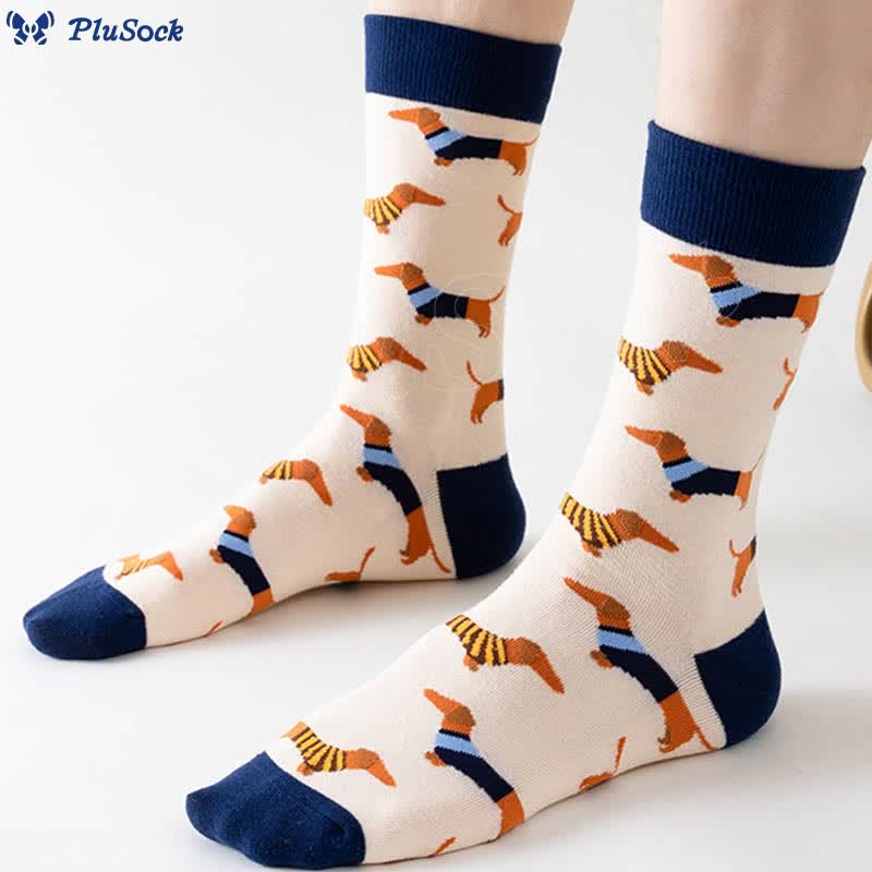 Panda Dog Cat Quarter Socks(5 Pairs)