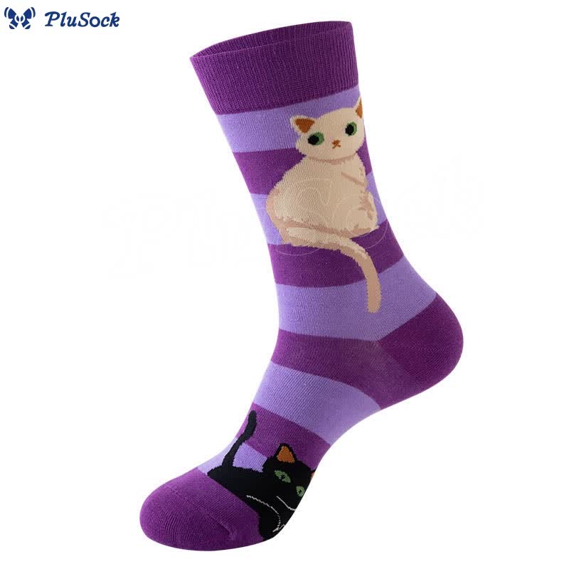 Panda Dog Cat Quarter Socks(5 Pairs)