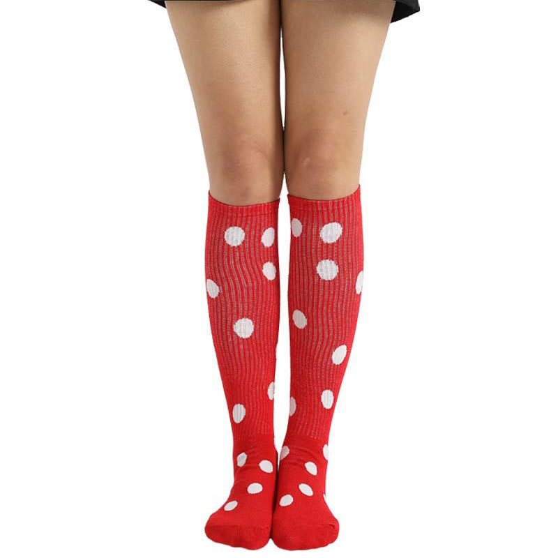 White Green Dots Knee High Socks(3 Pairs)