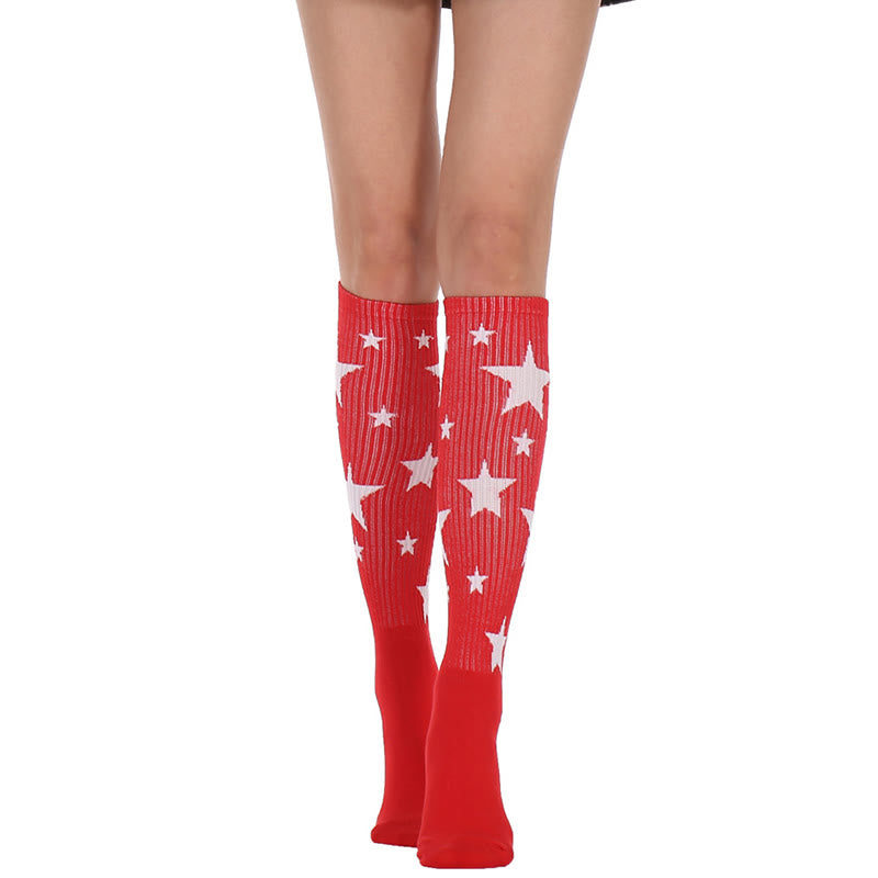 Star Knee High Socks(3 Pairs)