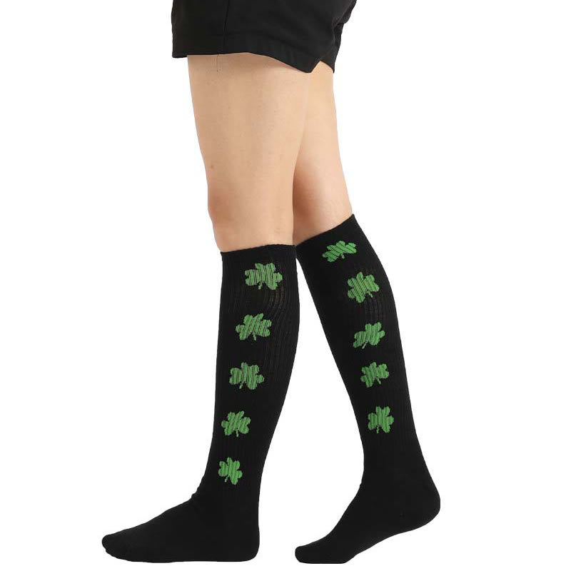 Four Leaf Clover Knee High Socks(4 Pairs)