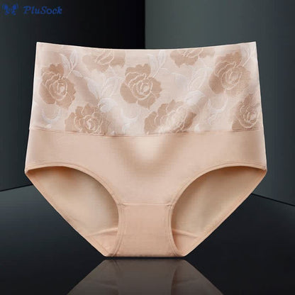 Plus Size Exquisite Printing Panty(4 Packs)