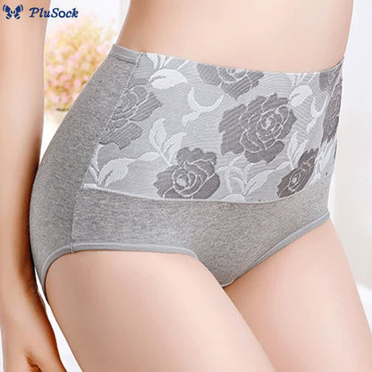 Plus Size Exquisite Printing Panty(4 Packs)