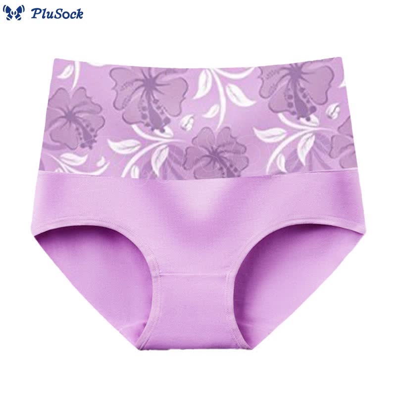 Plus Size Pure Color Flowers Panty(3 Packs)