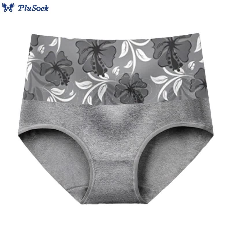 Plus Size Pure Color Flowers Panty(3 Packs)