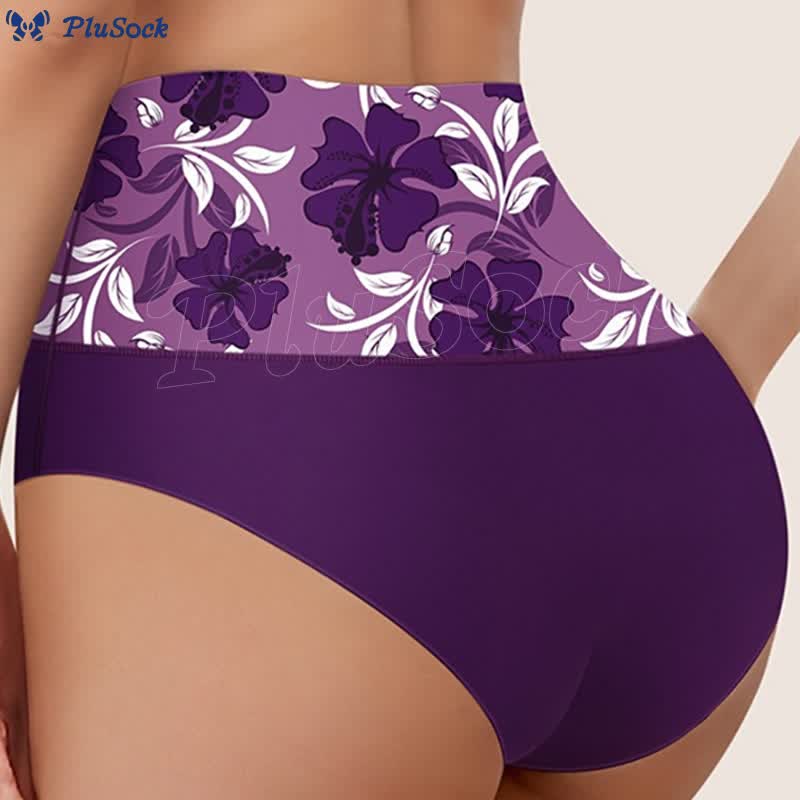 Plus Size Pure Color Flowers Panty(3 Packs)