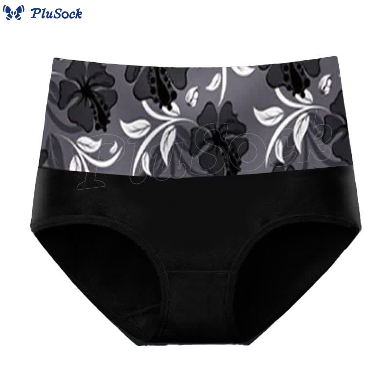 Plus Size Pure Color Flowers Panty(3 Packs)