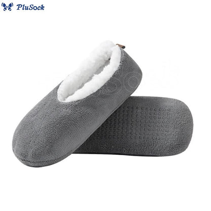 Plus Size Solid Color Non Slip Slipper Socks(3 Pairs)