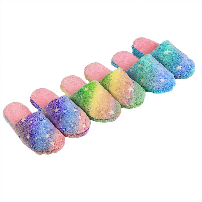 Plus Size Star Tie Dye Slippers