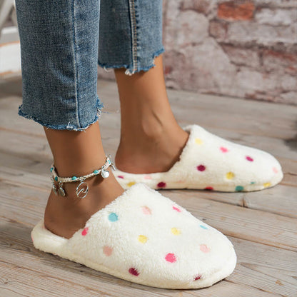 Plus Size Colorful Dots Slippers(2 Pairs)