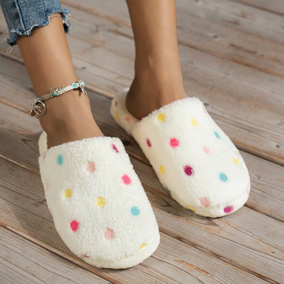 Plus Size Colorful Dots Slippers(2 Pairs)