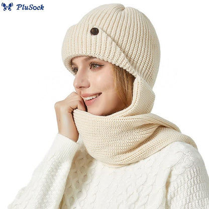 Ear Protection Beanie Scarf 2 In 1 Set