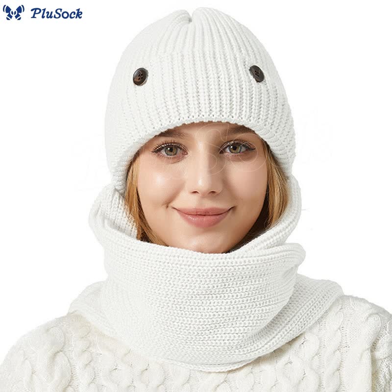 Ear Protection Beanie Scarf 2 In 1 Set