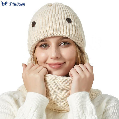 Ear Protection Beanie Scarf 2 In 1 Set