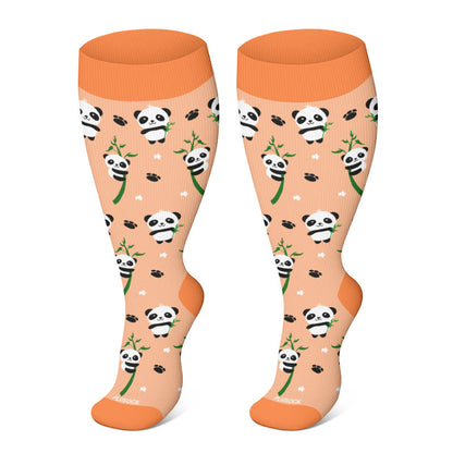 Plus Size Animals Pattern Compression Socks