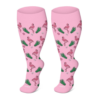 Plus Size Animals Pattern Compression Socks