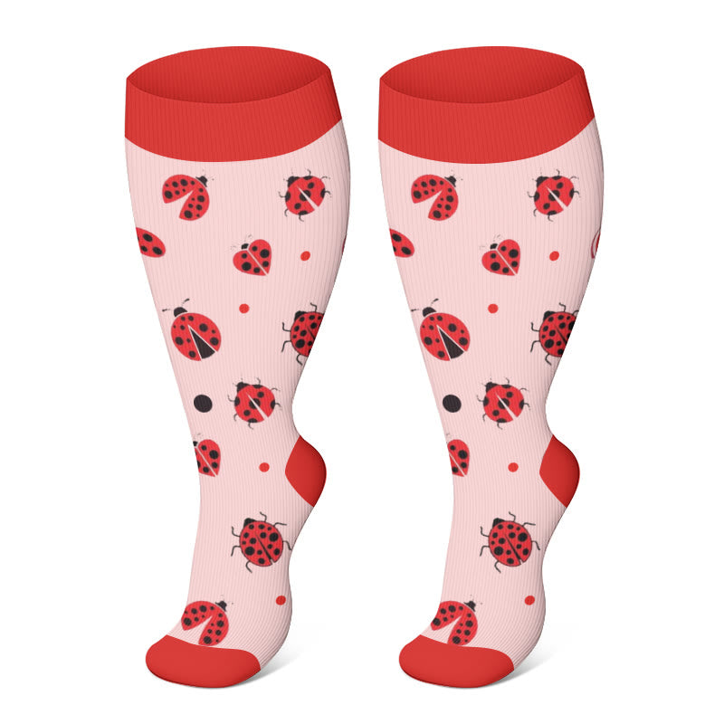 Plus Size Animals Pattern Compression Socks