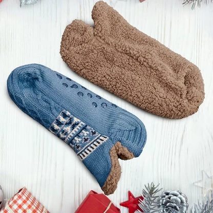 Plus Size Thickened Knitted Home Slipper Socks