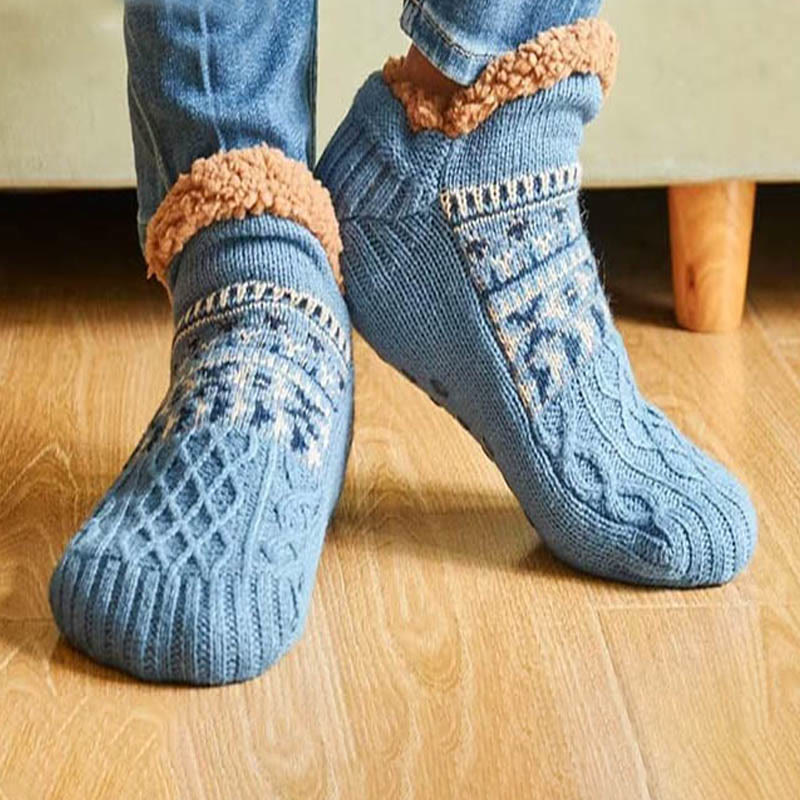 Plus Size Thickened Knitted Home Slipper Socks