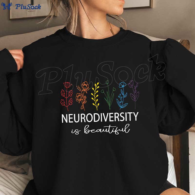 Plus Size Flower Text Sweatshirt