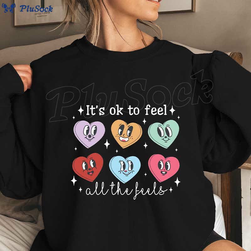 Plus Size Love Emoticon Sweatshirt