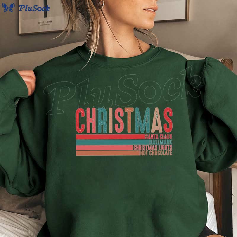 Plus Size Retro Christmas Sweatshirt