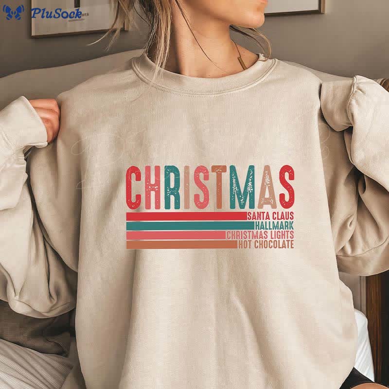 Plus Size Retro Christmas Sweatshirt