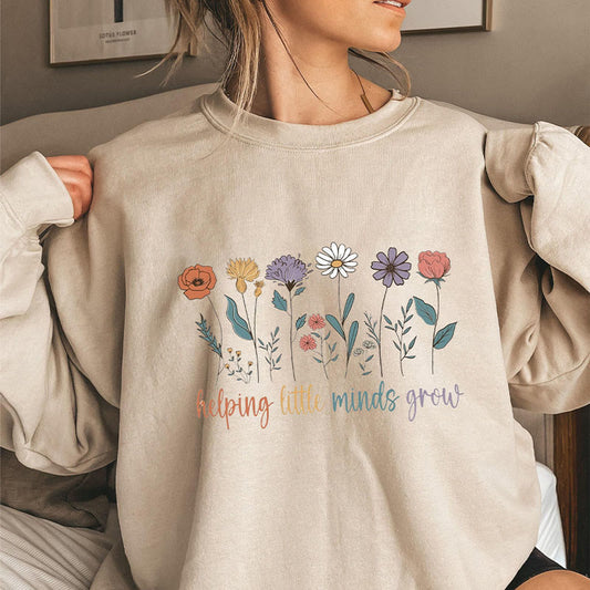 Plus Size Grow Flowers Sweatshirt