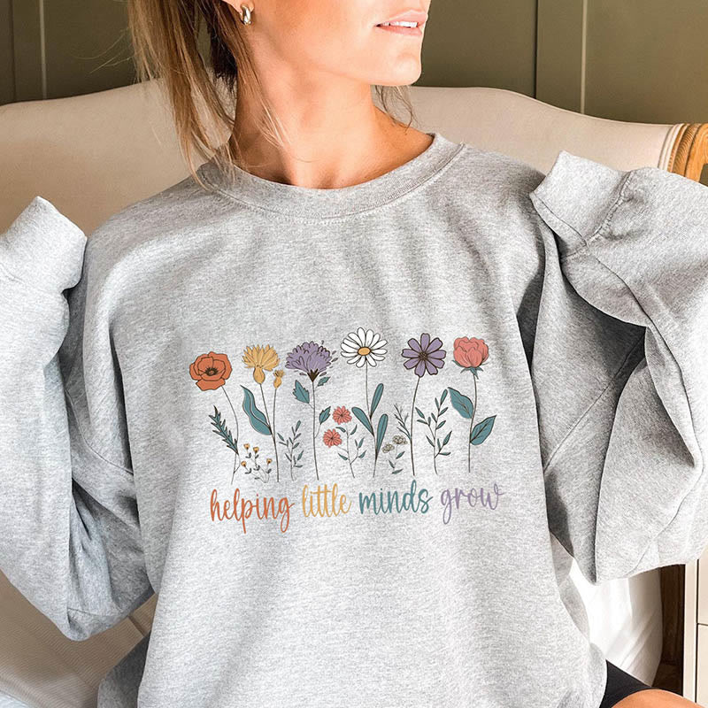 Plus Size Grow Flowers Sweatshirt