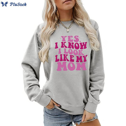 Plus Size Purple Letters Sweatshirt