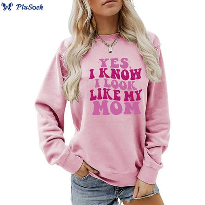 Plus Size Purple Letters Sweatshirt