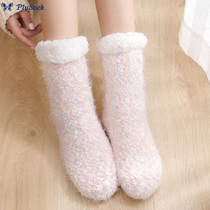 Plus Size Warm Thick Slipper Socks(2 Pairs)