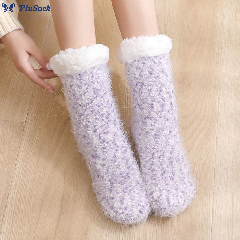 Plus Size Warm Thick Slipper Socks(2 Pairs)