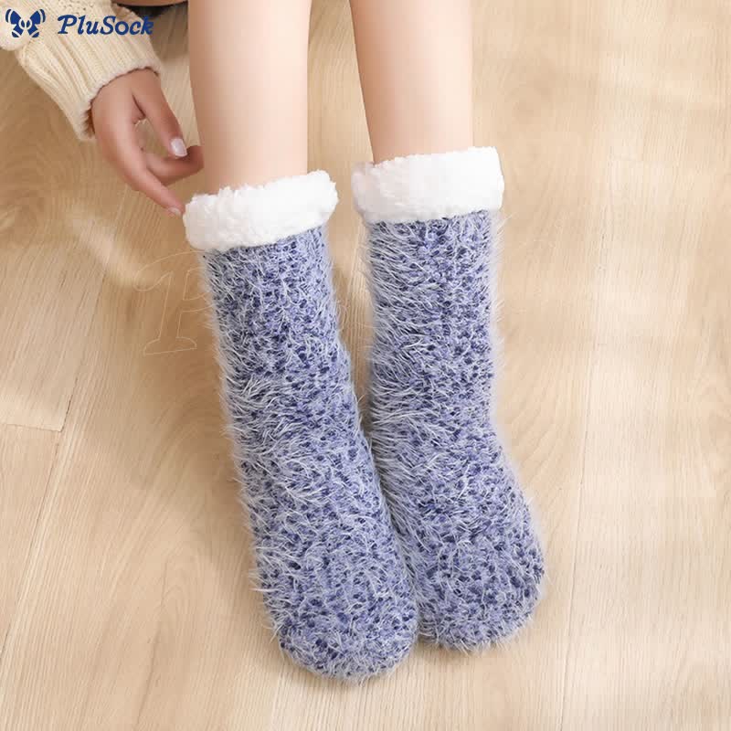 Plus Size Warm Thick Slipper Socks(2 Pairs)