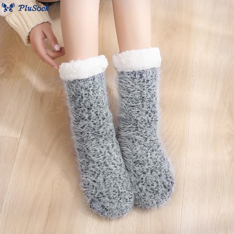 Plus Size Warm Thick Slipper Socks(2 Pairs)