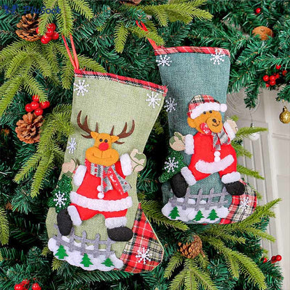 Plus Size Christmas Large Handing Socks(4 Pairs)