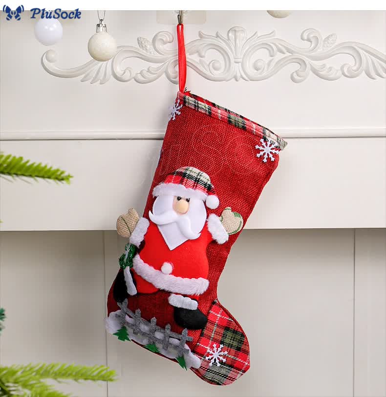 Plus Size Christmas Large Handing Socks(4 Pairs)