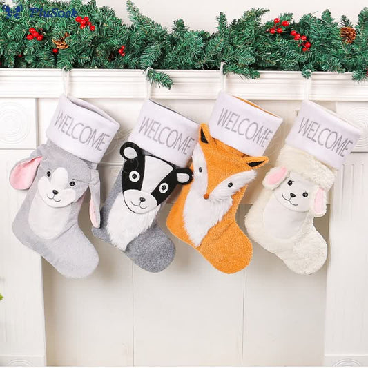 Plus Size Skunk Fox Handing Socks(4 Pairs)